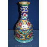 An old Persian style Bottle Vase, 10 1/2" tall,