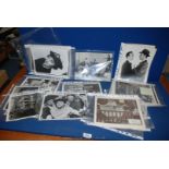 A good quantity of press and publicity studio Photographs, lobby cards, etc.