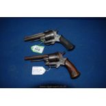 Two 7mm Belgium Revolvers,
