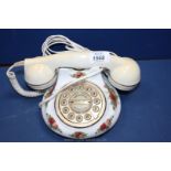 A Royal Albert 'Old Country Roses' telephone