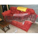 A good modern two seater Bed Settee, with four cushions,