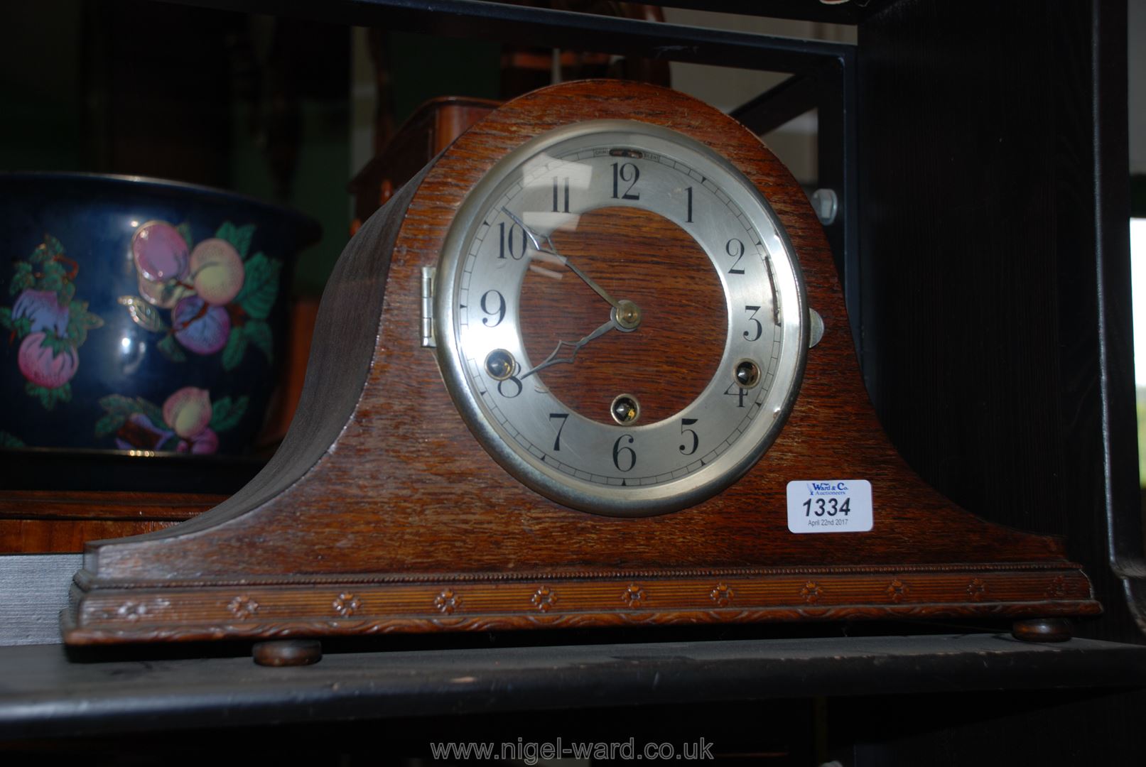 A Napoleon hat Clock with Westminster chime