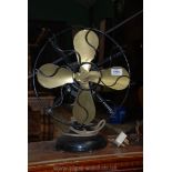 A 1920's Metropolitan Vickers Desk Fan