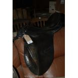 A 15 1/2'' black Leather Saddle