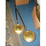 Two Brass Warming Pans