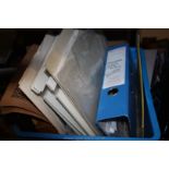 A crate of mounted Studio Photographs, etc.