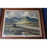 Maurice Canning Wilks: a signed Print of an Irish landscape