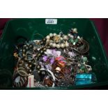 A box of Costume Jewellery including Bracelets and Bangles