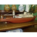A large model of a Ship 'Seaforth Clansman', Aberdeen, 42'' long.