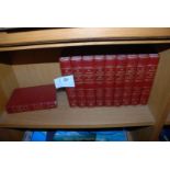 Ten bound volumes of children's encyclopedias