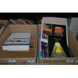 Two boxes of Books: Philosophy, Occult and Science.