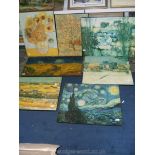 Seven 'Van Gogh' style Prints