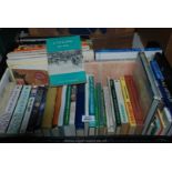 A Crate of Books including Novels, Winston Grayham, King Arthur, Aspects of Herefordshire,