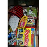 A Box of Sports Books including Manchester United, Wrestling, Golf, Rugby,