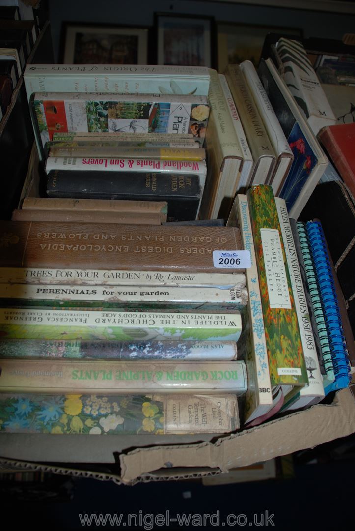 A Box of Books incl Gardening and Plants, Rock Garden and Alpine Plants,