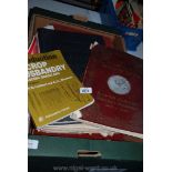 A Box of Books incl Atlases,