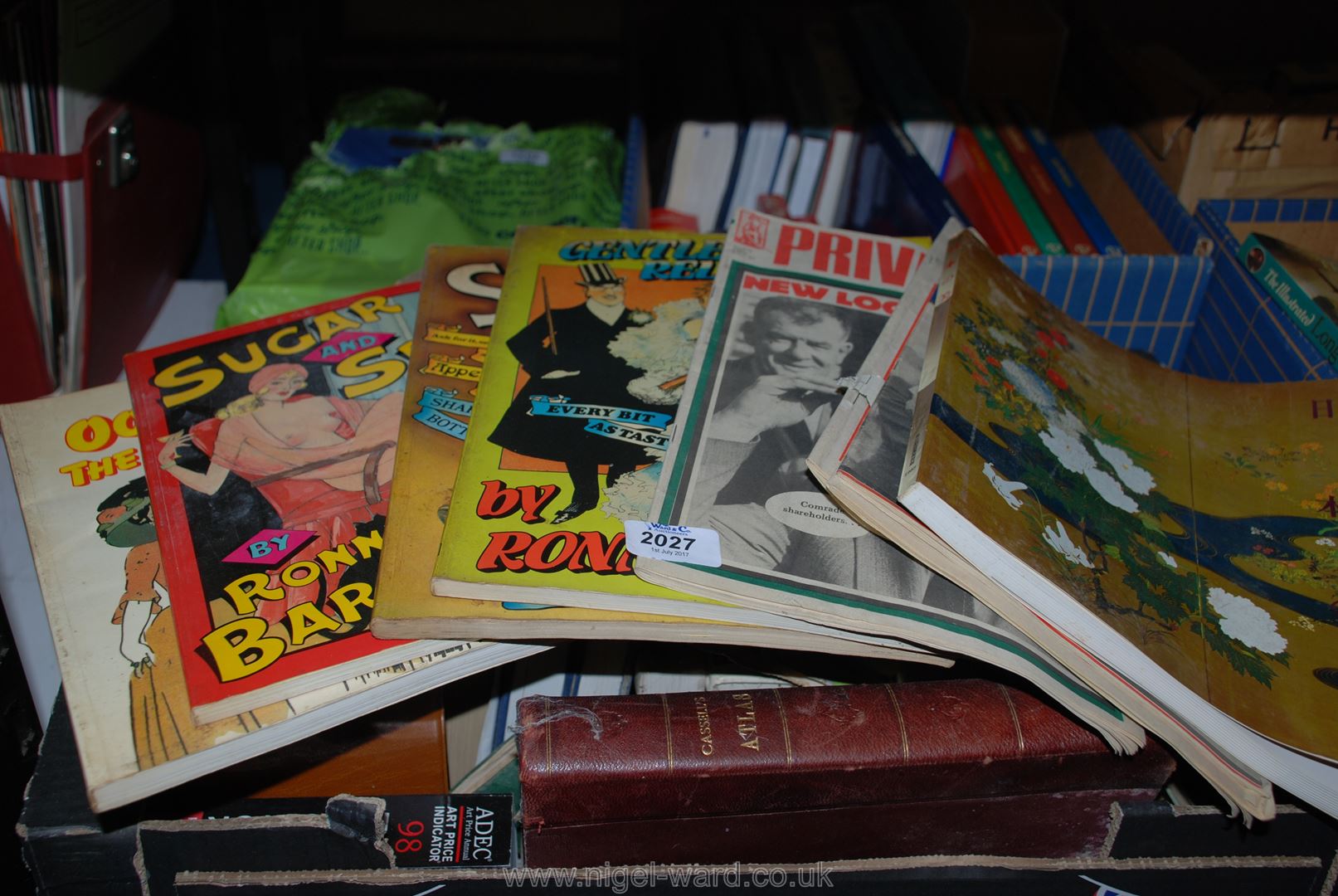 A Box of Books incl Art Price Indicator, Private Eye Magazines,