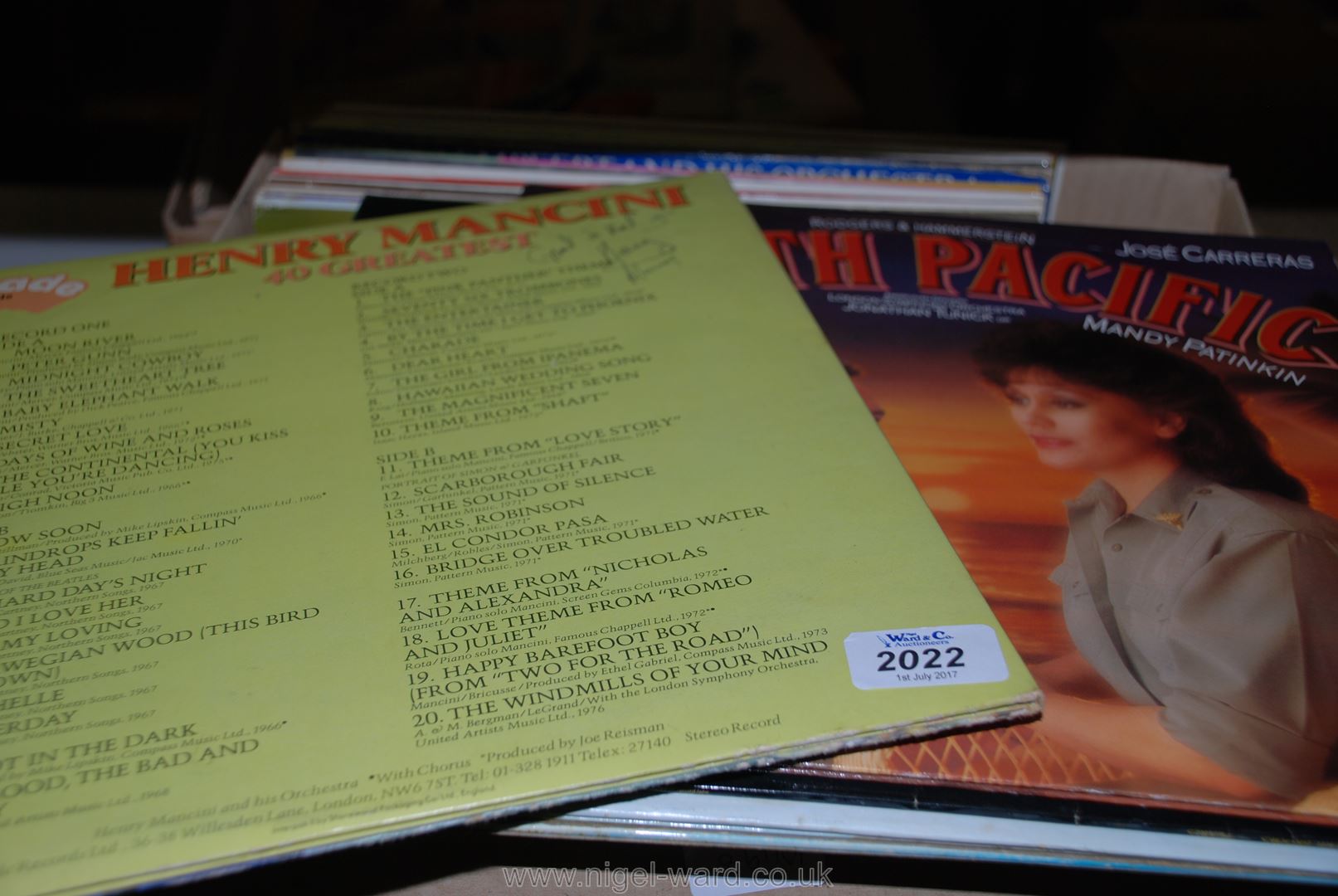 A Box of LP's incl Henry Mancini,