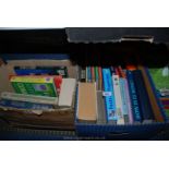 Two boxes of Books incl DIY, Puzzle Books, Dictionaries, How to do Anything,