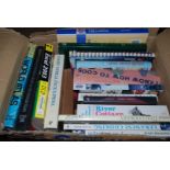 A box of cookery books including River Cottage, Le Creuset,