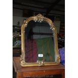 A freestanding or hanging, gilt framed Mirror,