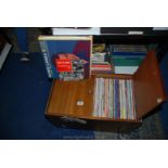 A teak cabinet of LP's inc James Last, Classics, popular music,