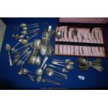 A quantity of silver plated miscellaneous Cutlery.