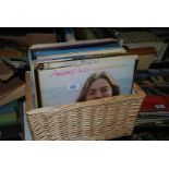 A basket of LP's inc Judy Garland, Leslie Gore,
