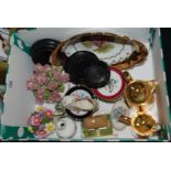 A quantity of china including Aynsley and Royal Adderley posies, Kaiser miniature wall plates,