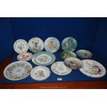 A quantity of Display Plates including six 'Flower Fairy Collection' plates, Wedgwood floral,