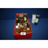 A shoebox of Miniatures including Old Pulteney single malt, Swn y Mor Welsh Whisky,