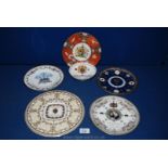 Six pieces of Royal Commemorative china including birthday, wedding anniversary, jubilee,