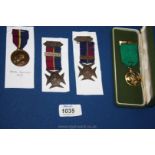 A boxed Boy Scout 'Order of Merit' Medal, engraved on back C. E.