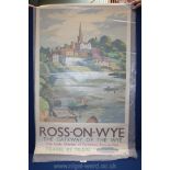 A Frank Sherwin Ross-on-Wye Railway Poster, printed by N. Lloyd & Co.