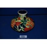 A small Moorcroft Vase in pineapple design, signed by Kerry Goodwin date 2005,