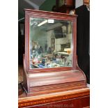 An Edwardian Dressing table Mirror with drawer
