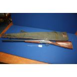 A salesman's Sample replica double barrel shotgun constructed of plastic,