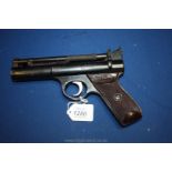 A .22 Air Pistol, Webley and Scott, model senior, batch no.