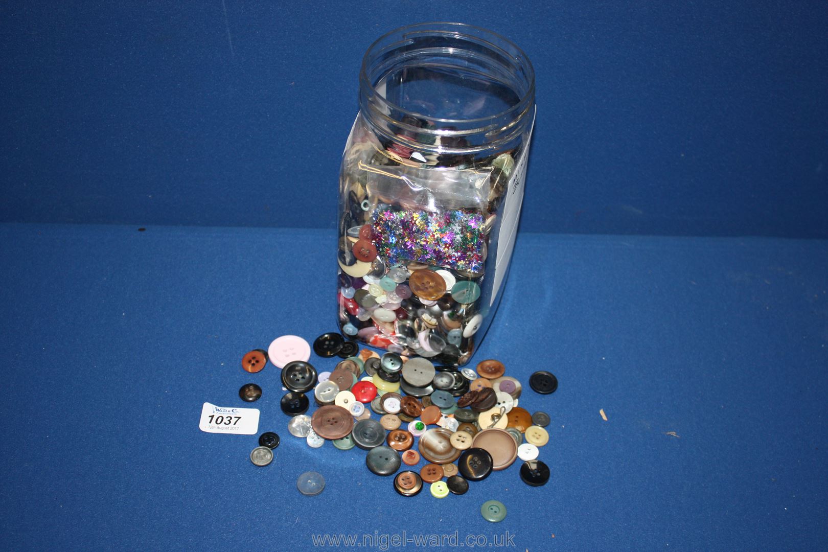 A jar of mixed Buttons