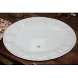 A large white china fruit design Serving Platter