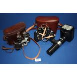 A pair of Carl Zeiss Deltrintem 8 x 30 multi-coated Binoculars with case,