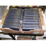 A box of 19 bound Dickens volumes