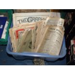 A box of magazines: The Graphic, John Bull,