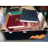 A box of books: Bound volumes of Punch, Leeches,