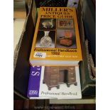 Two volumes of Millers Antique Price Guides, 1992 and 1999.