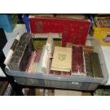 A crate of books: Wind in The Willows, Cassell's Dictionary of Cooking,