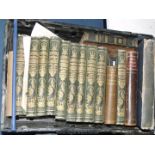 A crate of books:volumes of Universal Geography with Illustrations and maps etc