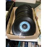 A box of 45's:Marie Osmond,