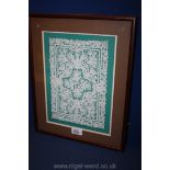 A framed Lace Panel