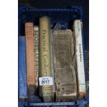 A small crate of Cookery books incl advanced cookery,